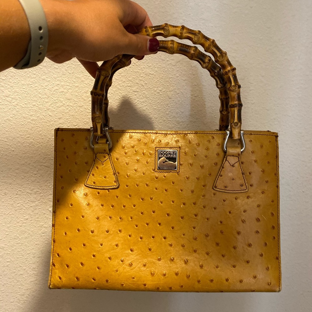 Downey & Bourke Faux Ostrich Skin Purse